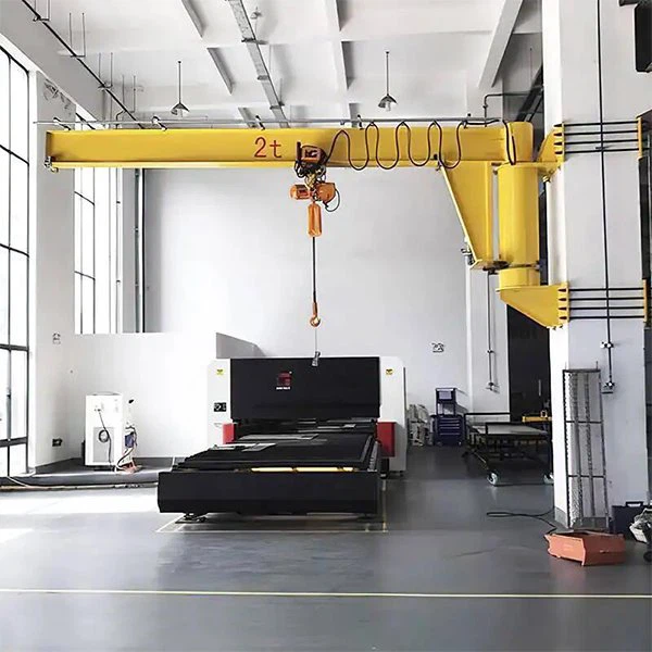 Kren Jib Dipasang di Dinding 1/2 Tan Dengan Pengangkat Rantaian Elektrik