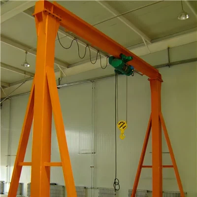 Kren Gantry Mudah Alih Dengan Pengangkat Elektrik